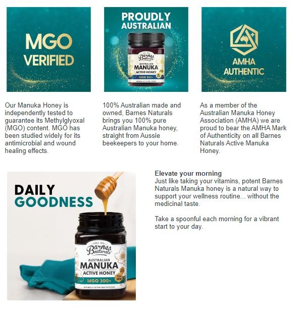 Barnes Manuka Honey