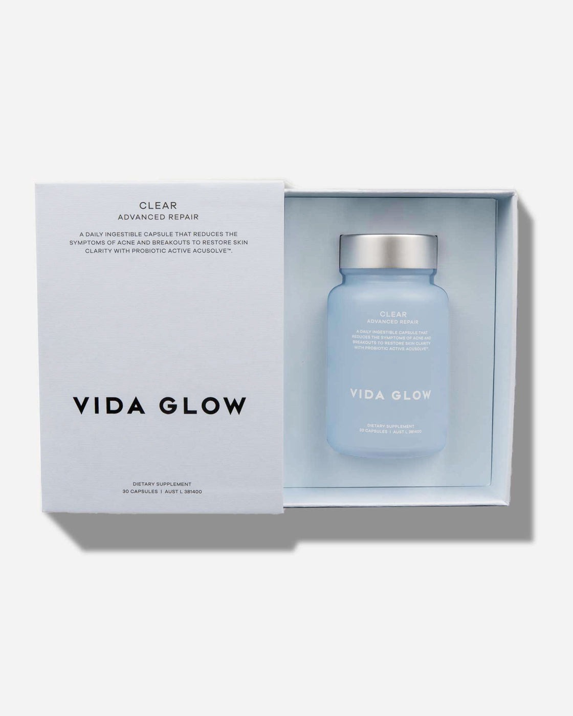 VIDAGLOW Clear Capsules for Acne Fighter