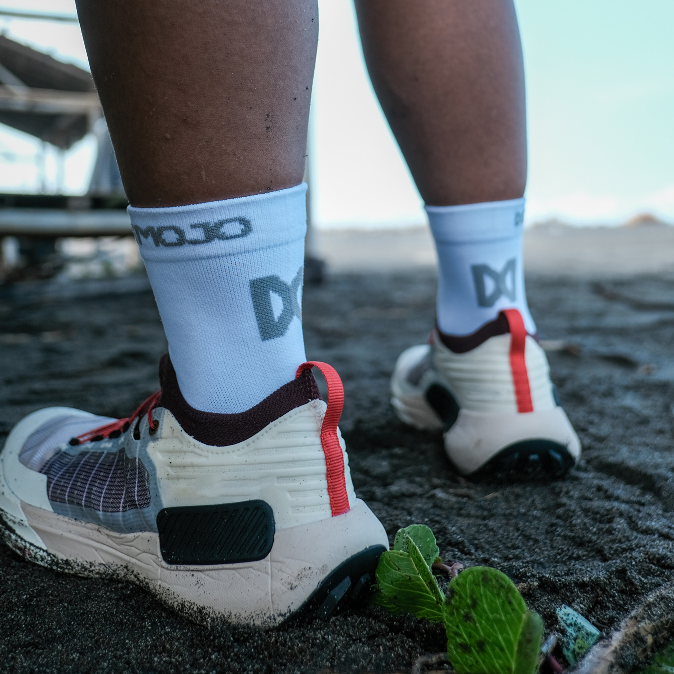 XMOJO Running Socks Ghostline White (Summerset)