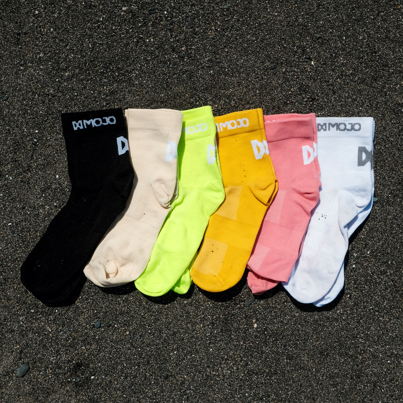 XMOJO Running Socks Ghostline Black (Summerset)