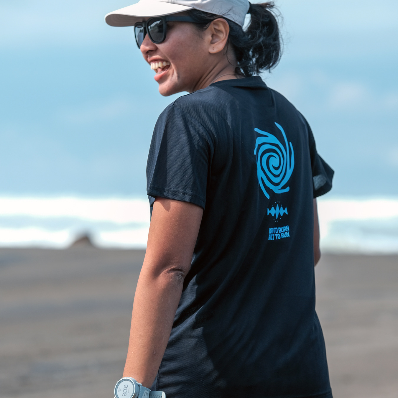 XMOJO Running Jersey - Black Typhoon (Summerset)