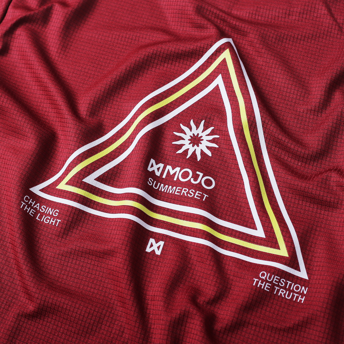 XMOJO Running Jersey - Maroon Prism (Summerset)