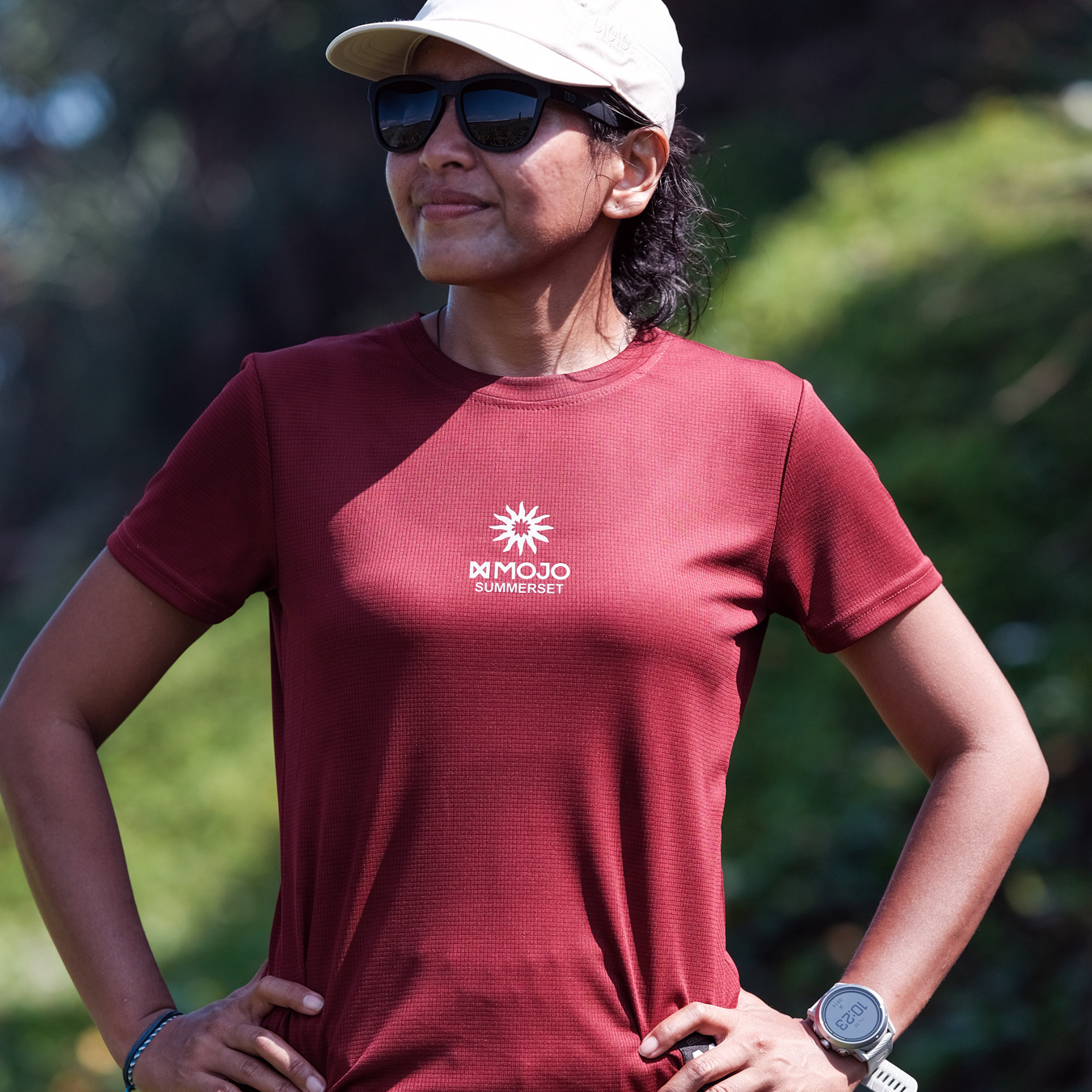 XMOJO Running Jersey - Maroon Prism (Summerset)