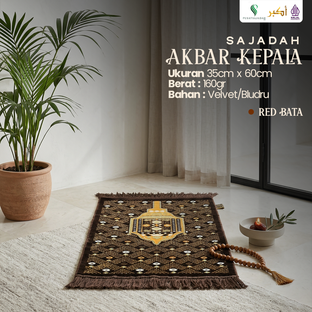 Sajadah Anak Tebal & Lembut | Akbar Kepala | Uk. 35x60 | Minimalis | Modern | Terlaris | Oleh-Oleh Haji dan Umroh | Murah | Aesthetic | Kecil | Travel | Tahlilan 40 hari