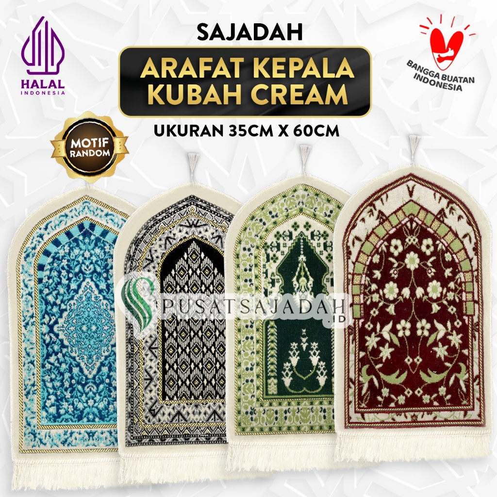 Sajadah Arafat Kepala Kubah Cream