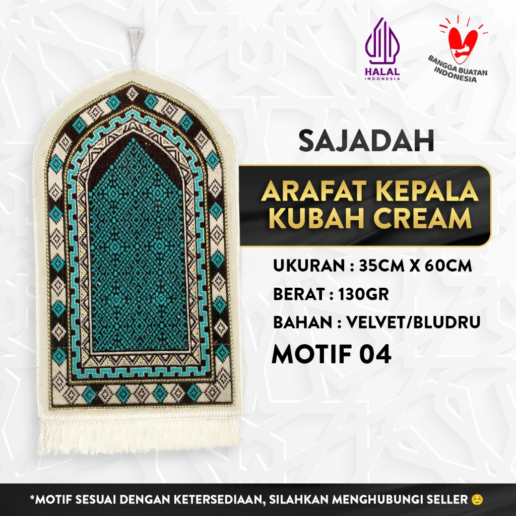 Sajadah Arafat Kepala Kubah Cream