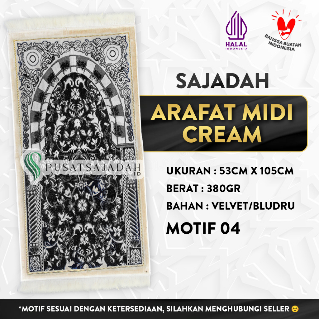 Sajadah Arafat Midi Cream