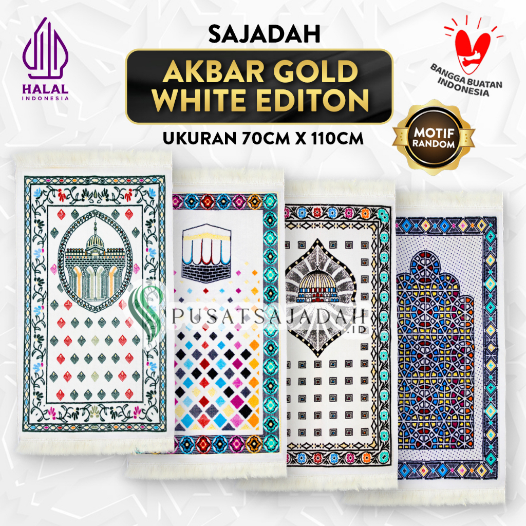 Sajadah Akbar Gold White Edition
