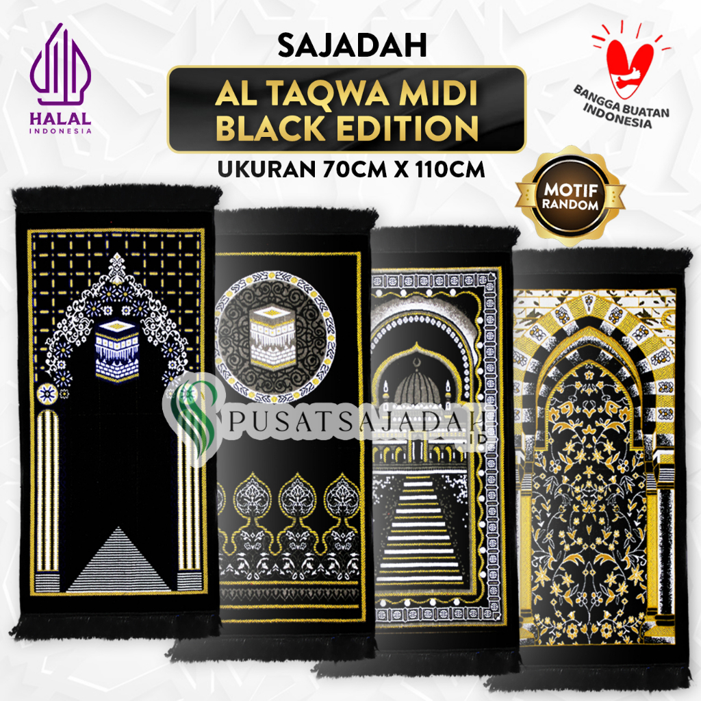 Sajadah Al Taqwa Midi Black Edition