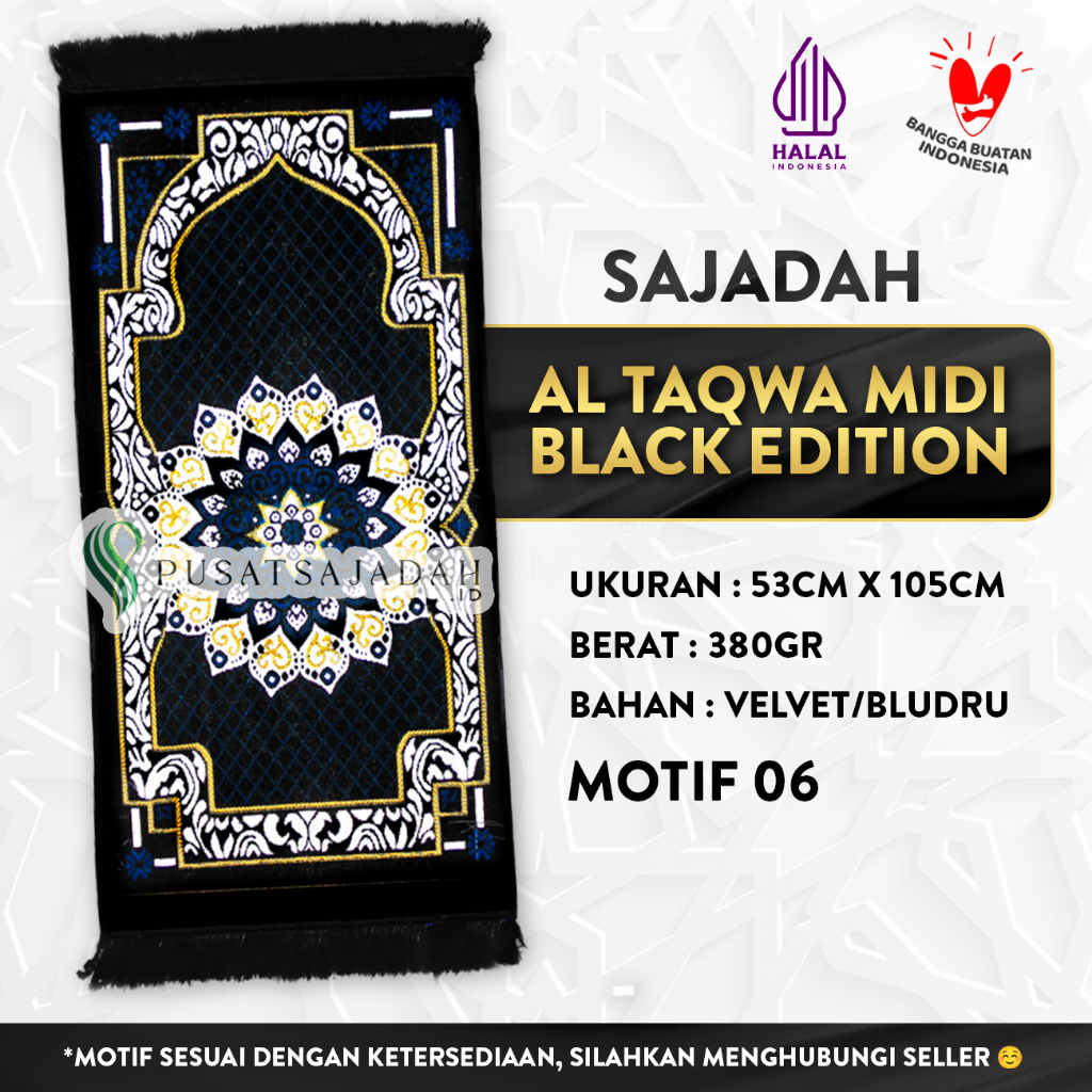 Sajadah Al Taqwa Midi Black Edition