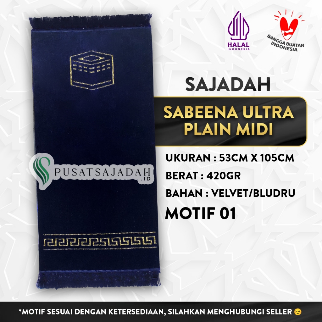 Sajadah Sabeena Ultra Midi Plain