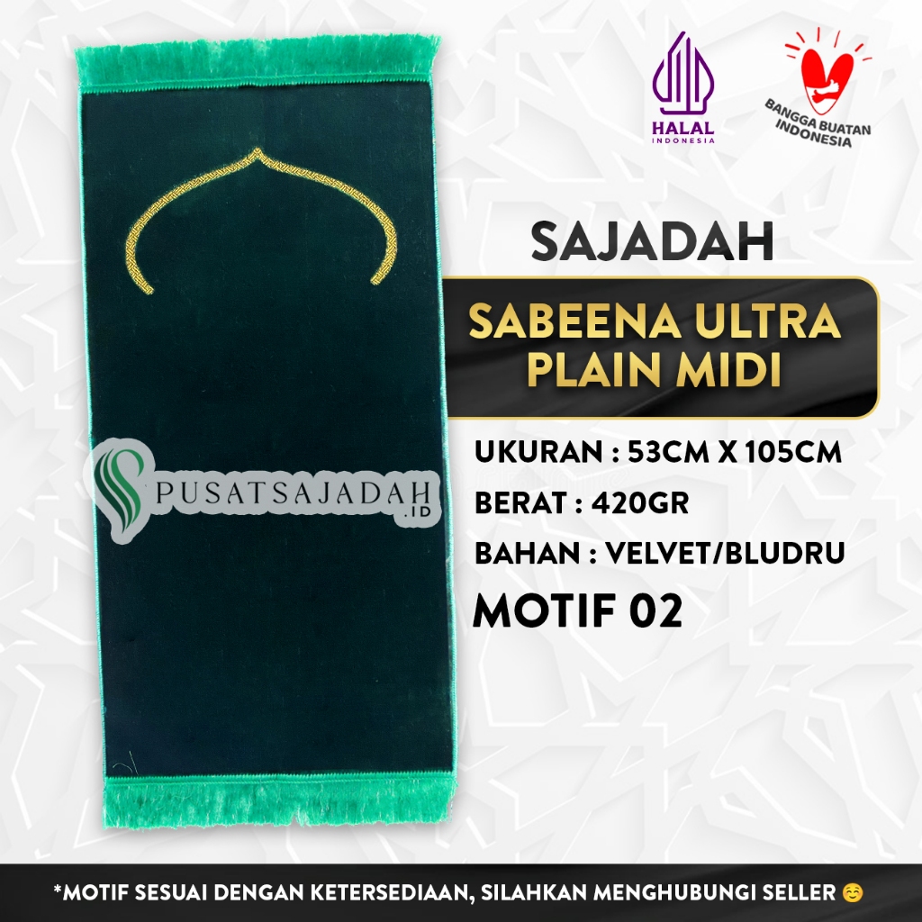 Sajadah Sabeena Ultra Midi Plain