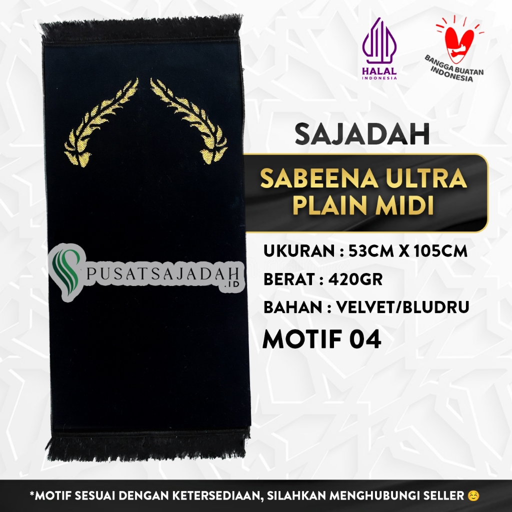 Sajadah Sabeena Ultra Midi Plain