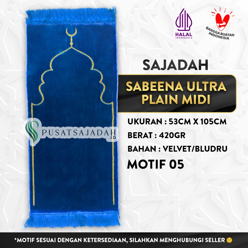 Sajadah Sabeena Ultra Midi Plain