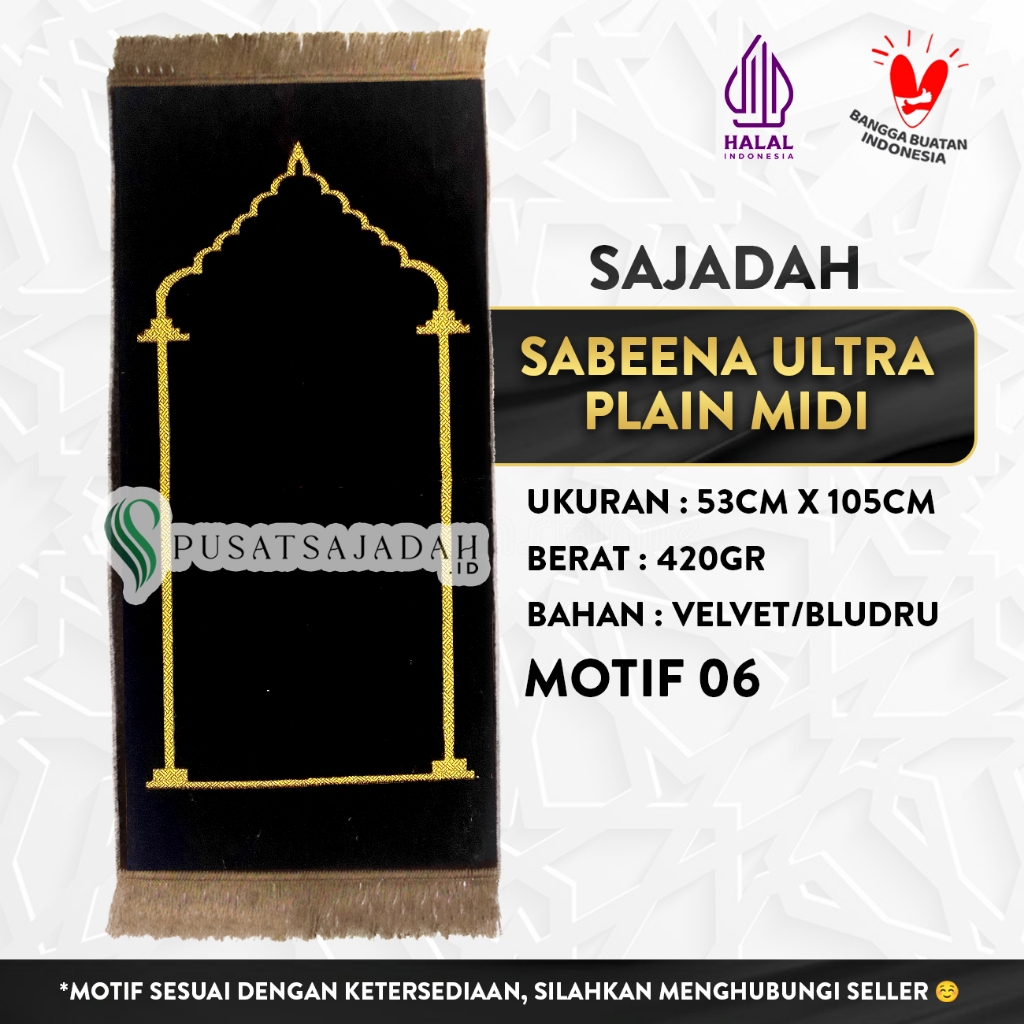 Sajadah Sabeena Ultra Midi Plain