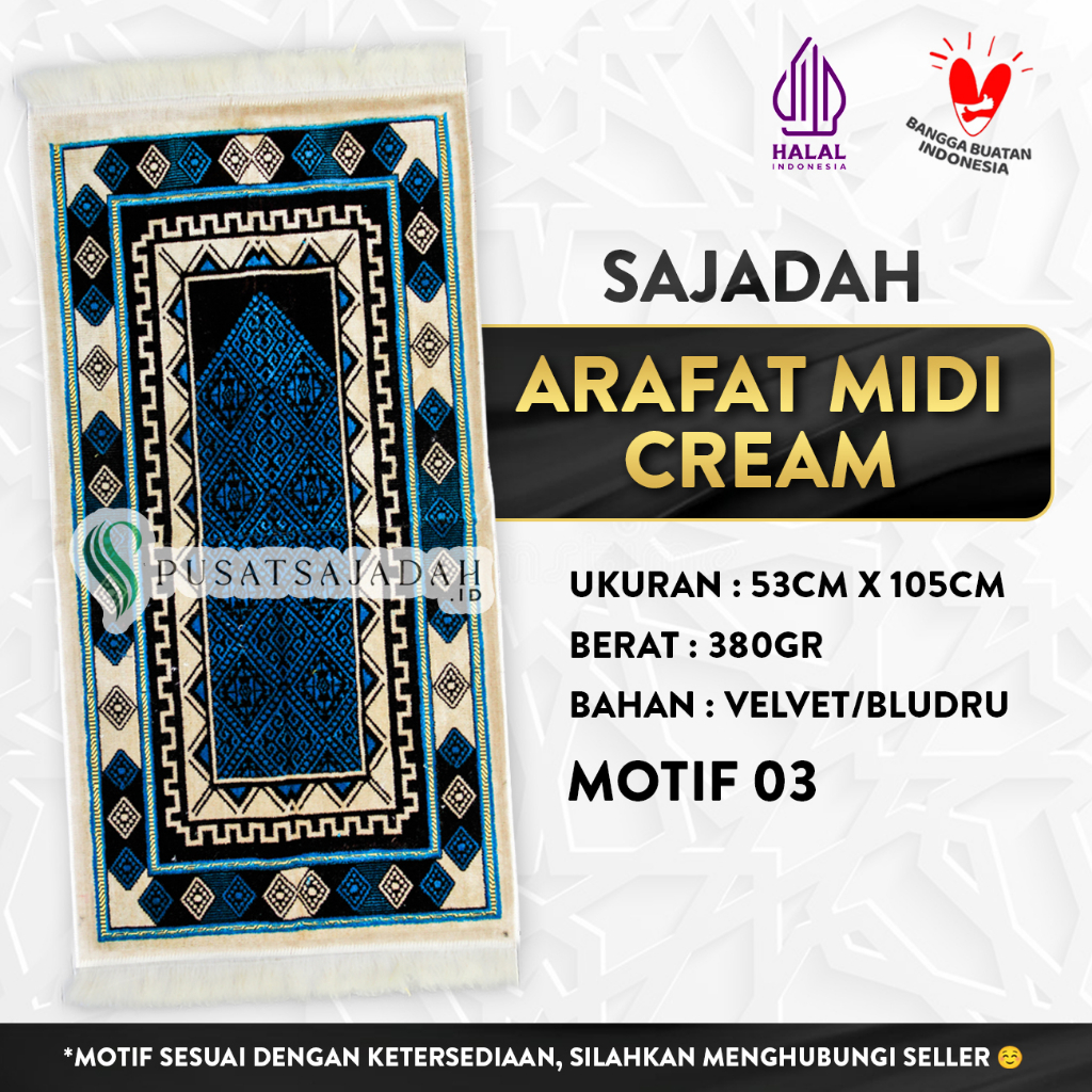 Sajadah Arafat Midi Cream