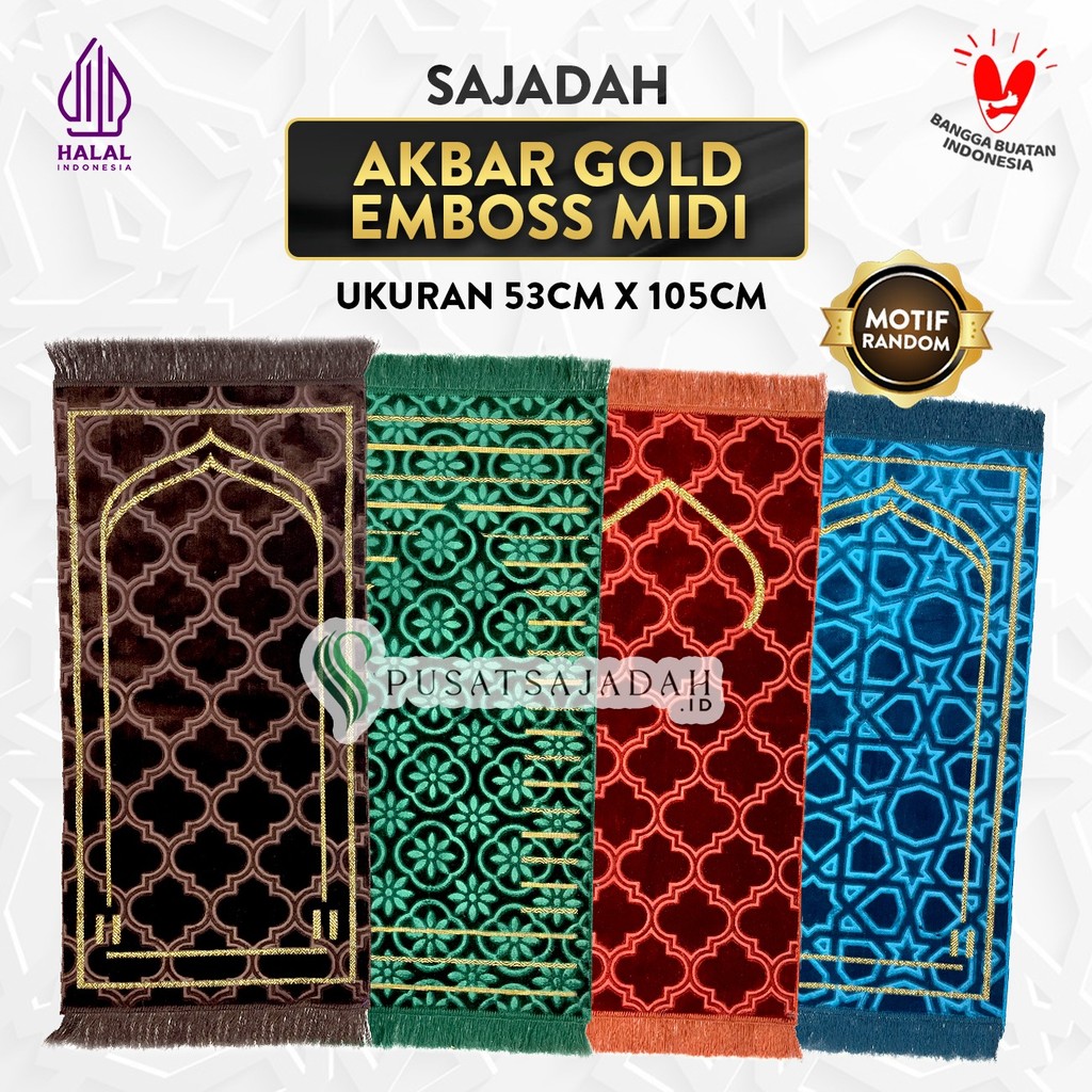 Sajadah Akbar Gold Emboss Midi