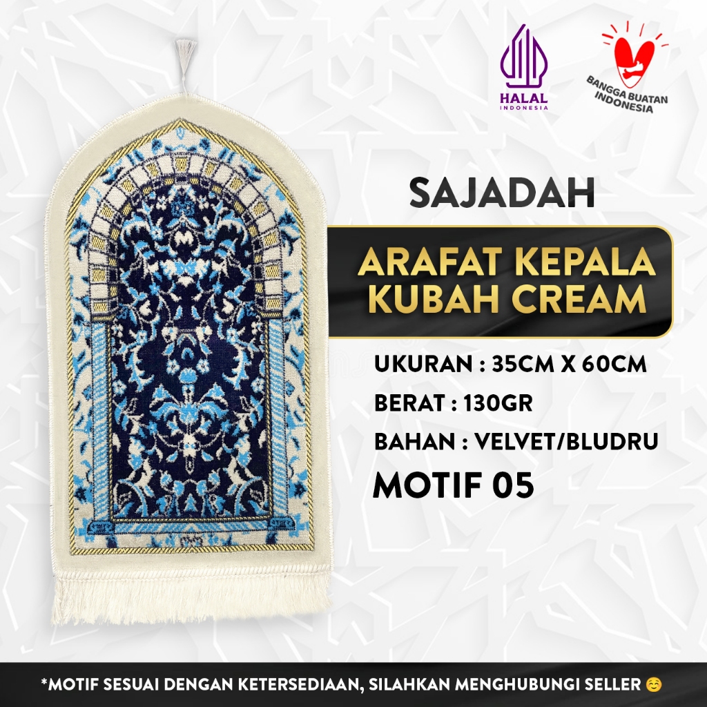 Sajadah Arafat Kepala Kubah Cream