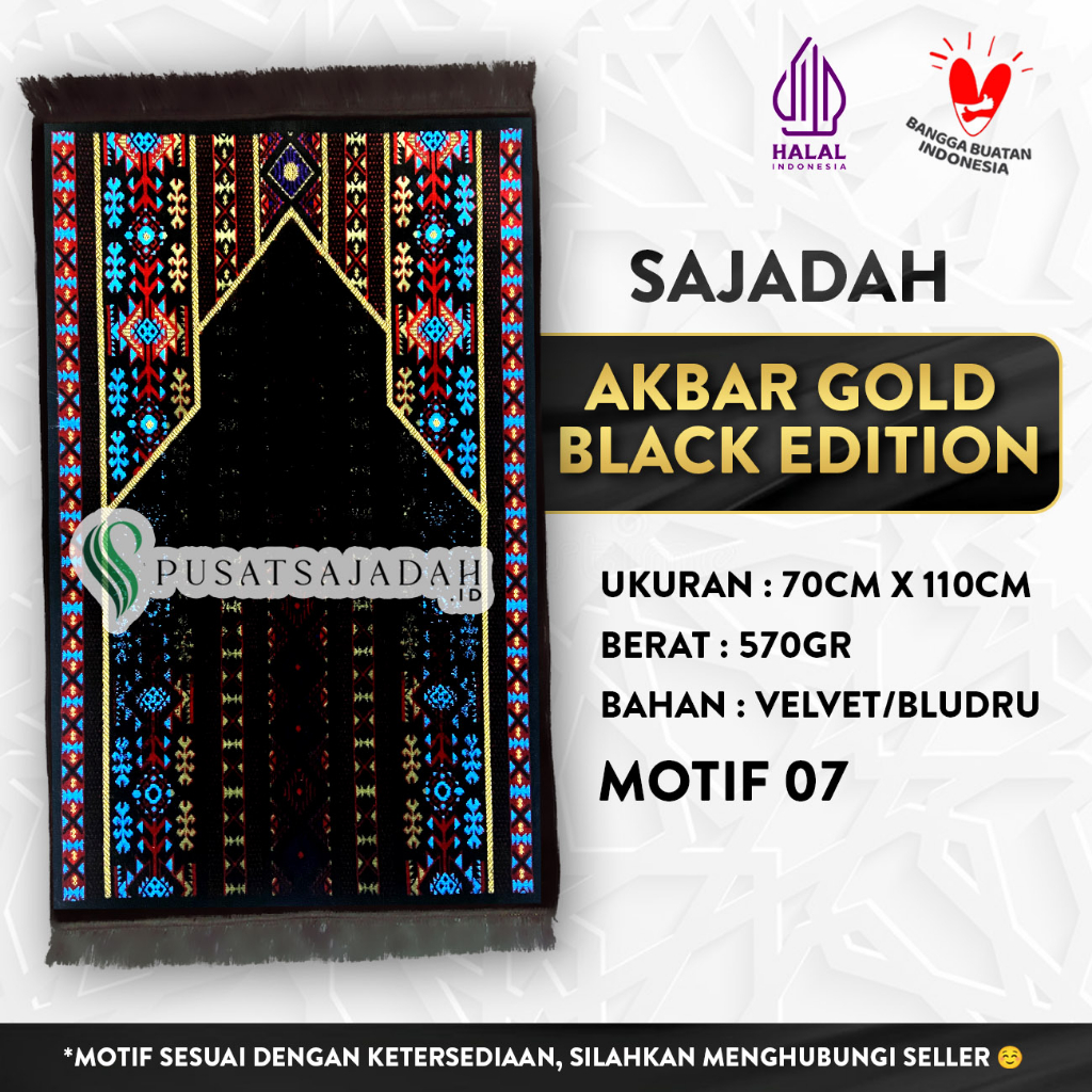 Sajadah Akbar Gold Black Edition