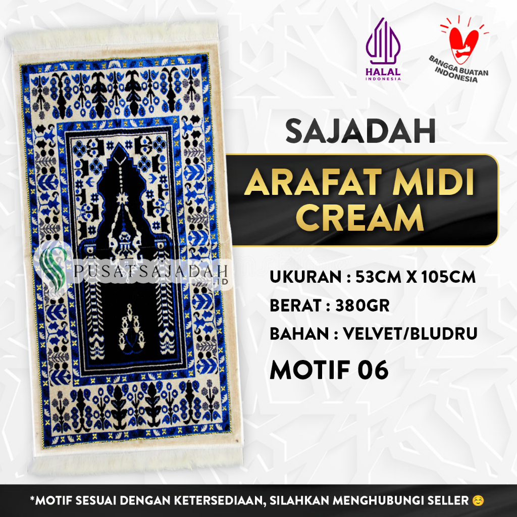 Sajadah Arafat Midi Cream