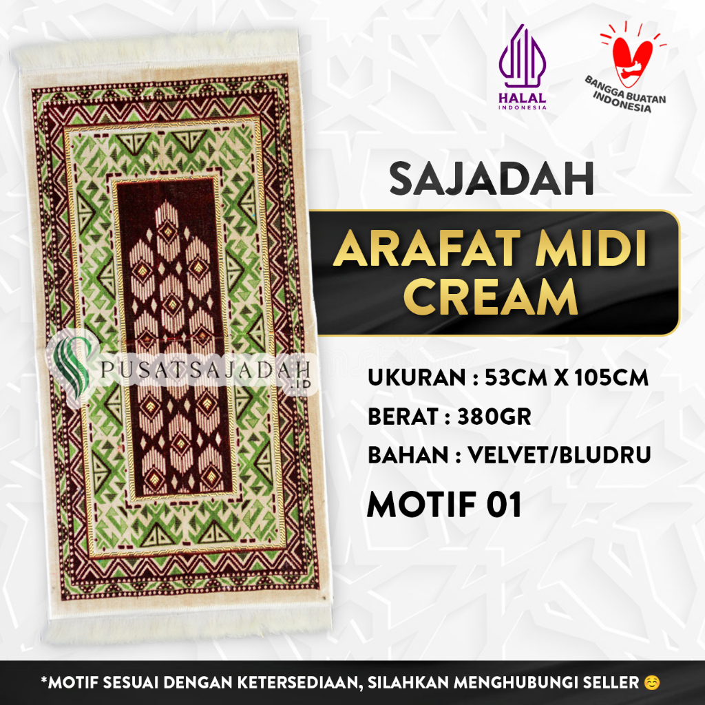 Sajadah Arafat Midi Cream