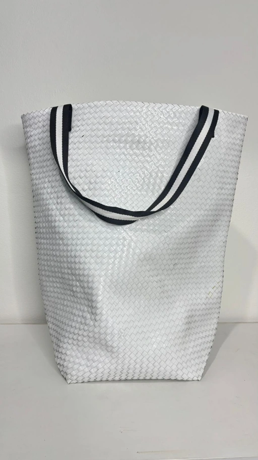 Image of Beach Bag  - House Of Inang - Tas Anyaman / Upcycle / Ecobag / Tas Daur Ulang Recycle / Ramah Lingkungan / Ecofashion Sustainable / Handmade Fashion