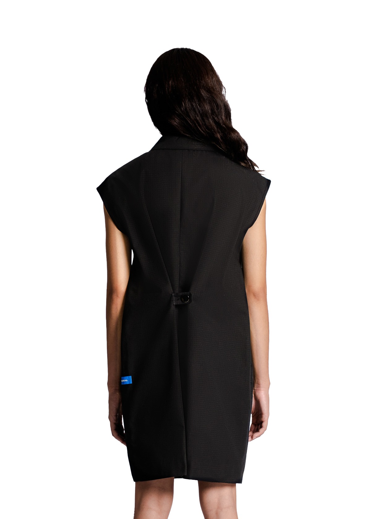 Adjustable Waist Vest in Black