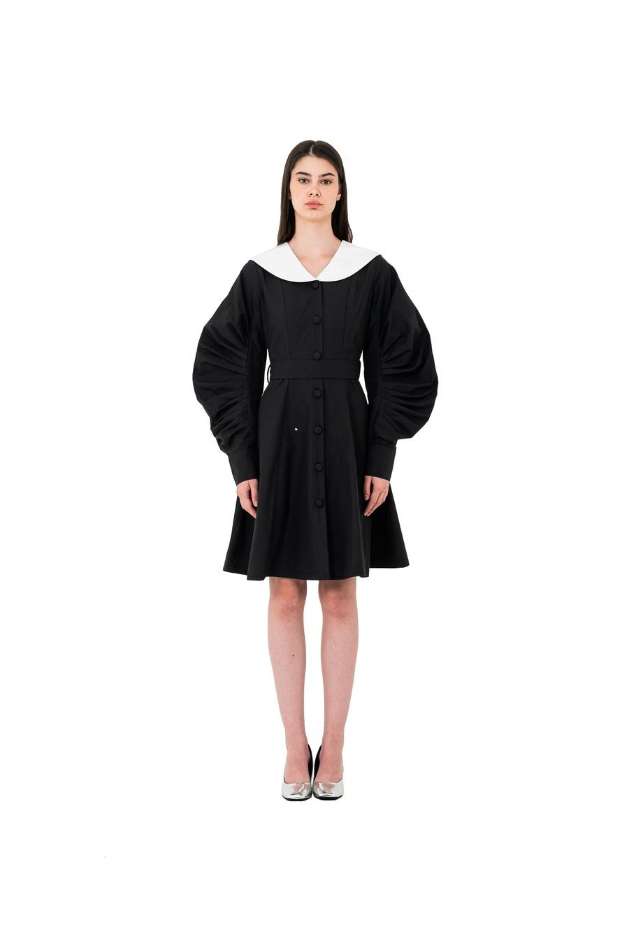 STUDIOMORAL x Starry Contrast-Collar Dress