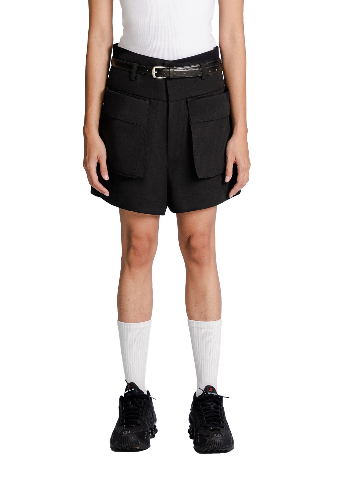 Big Band Double Pocket Shorts in Black