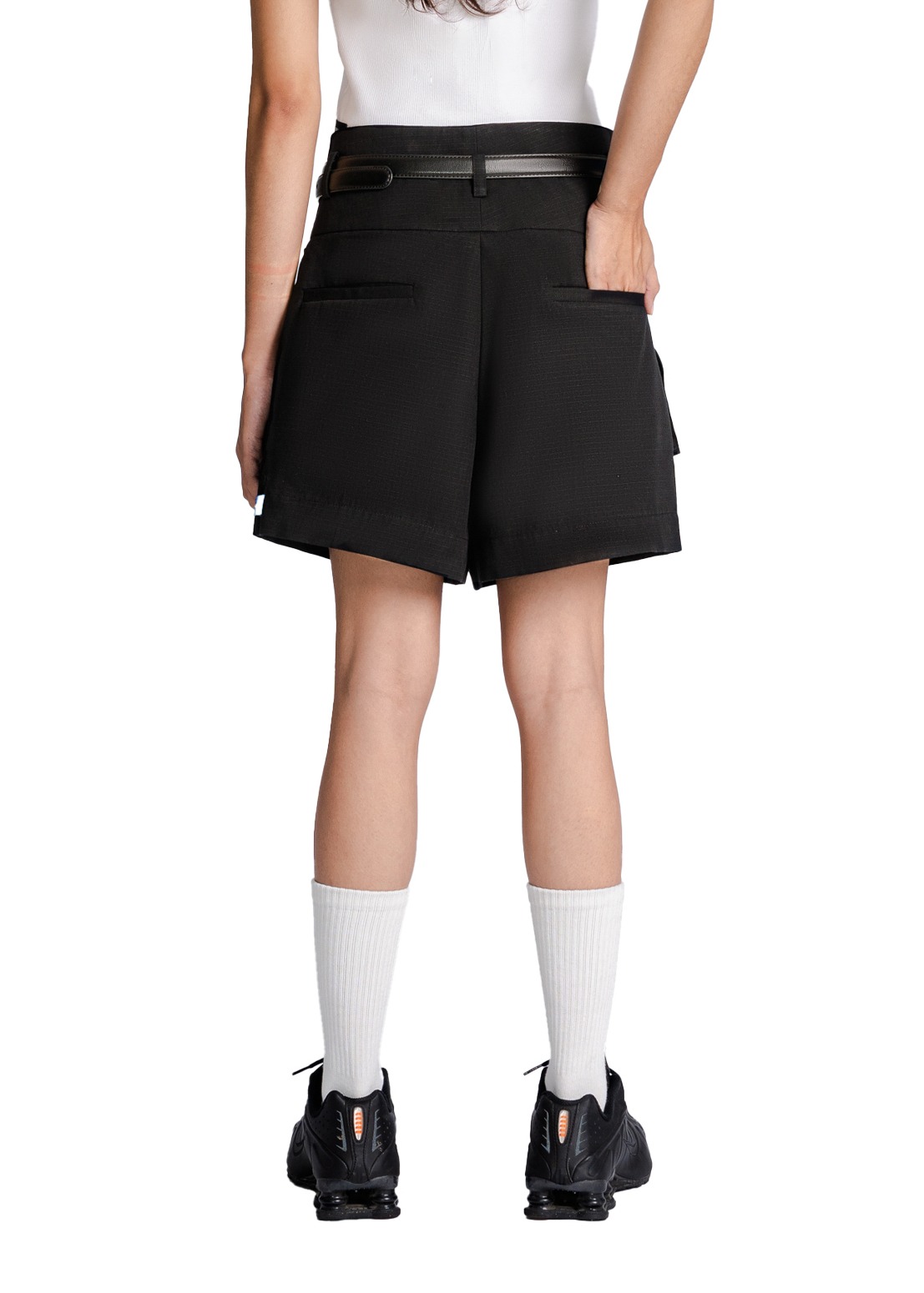 Big Band Double Pocket Shorts in Black