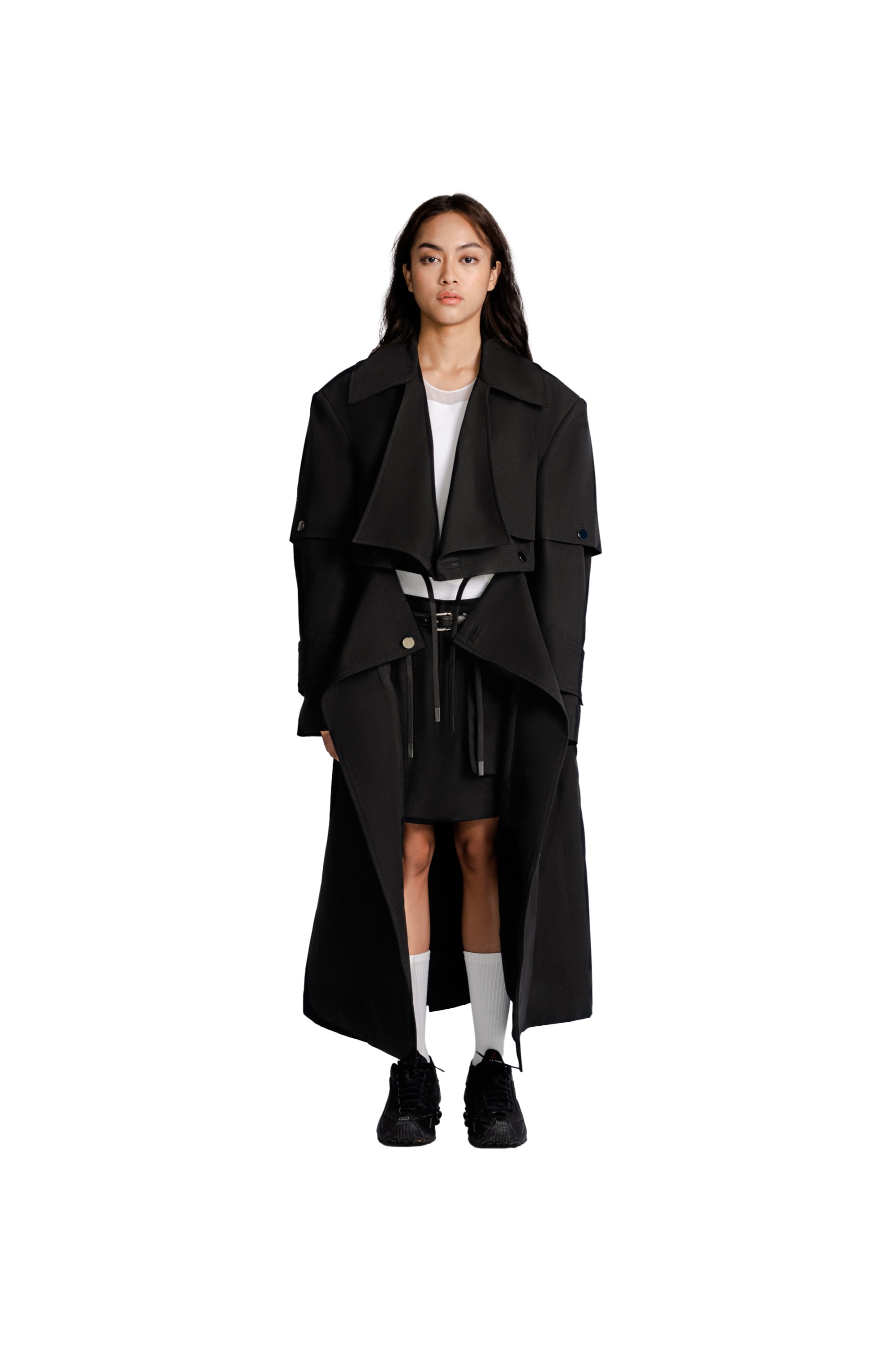 Multiways Trench Coat in Black