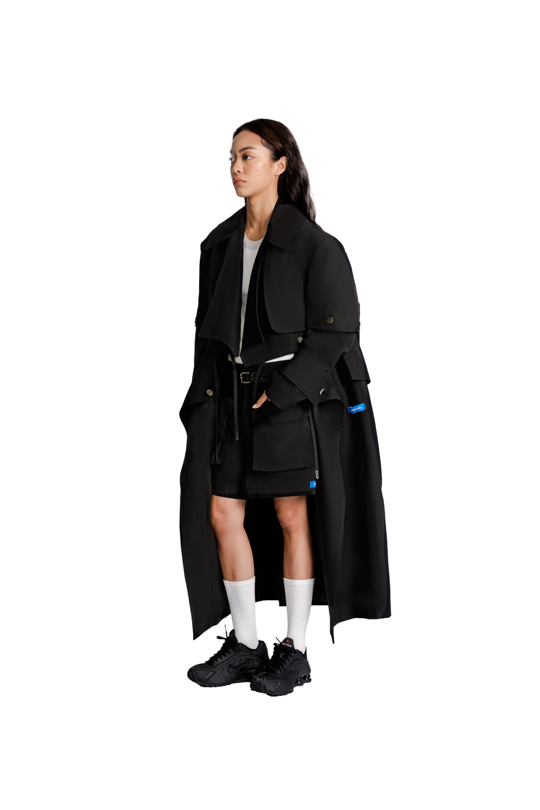 Multiways Trench Coat in Black