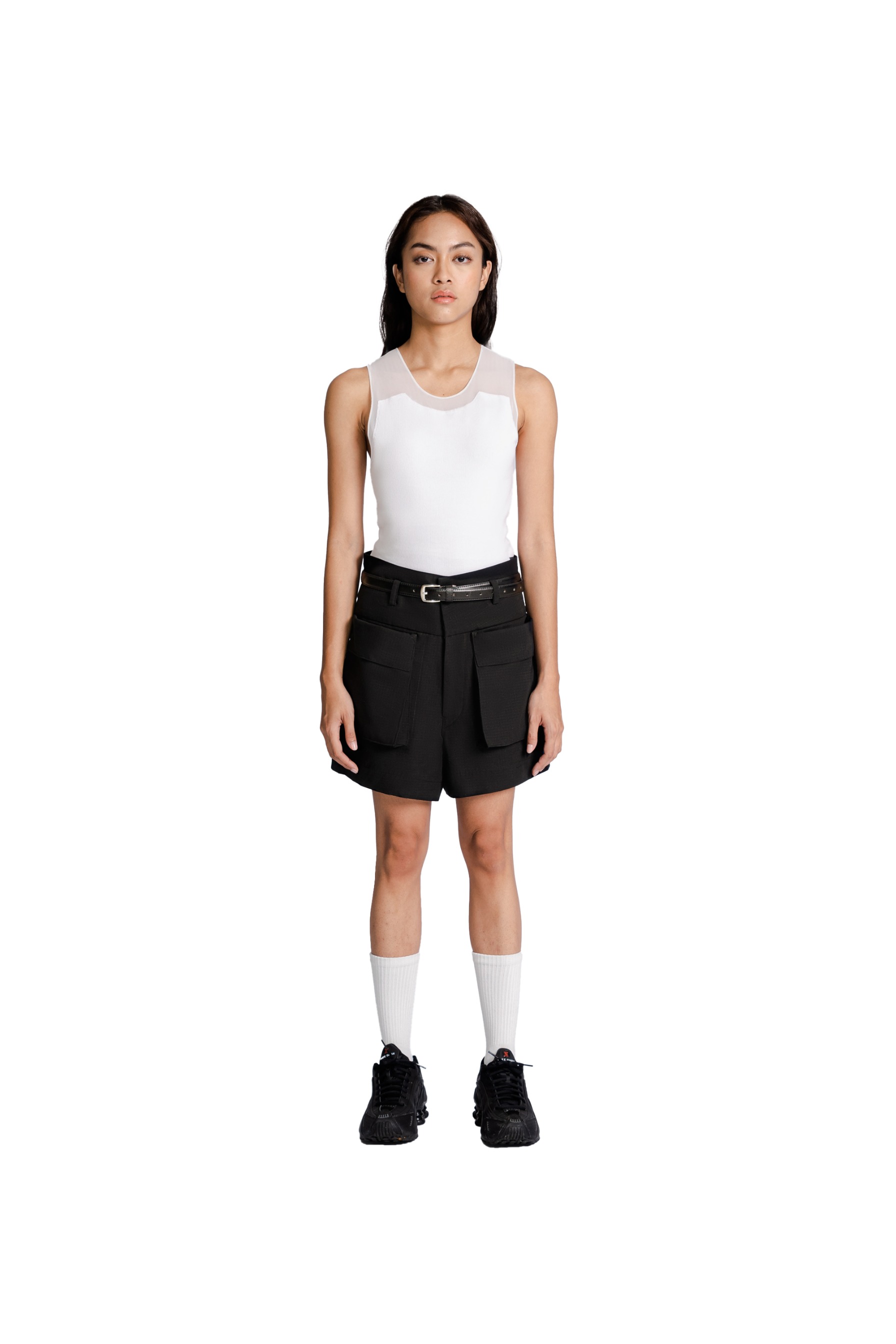 Big Band Double Pocket Shorts in Black