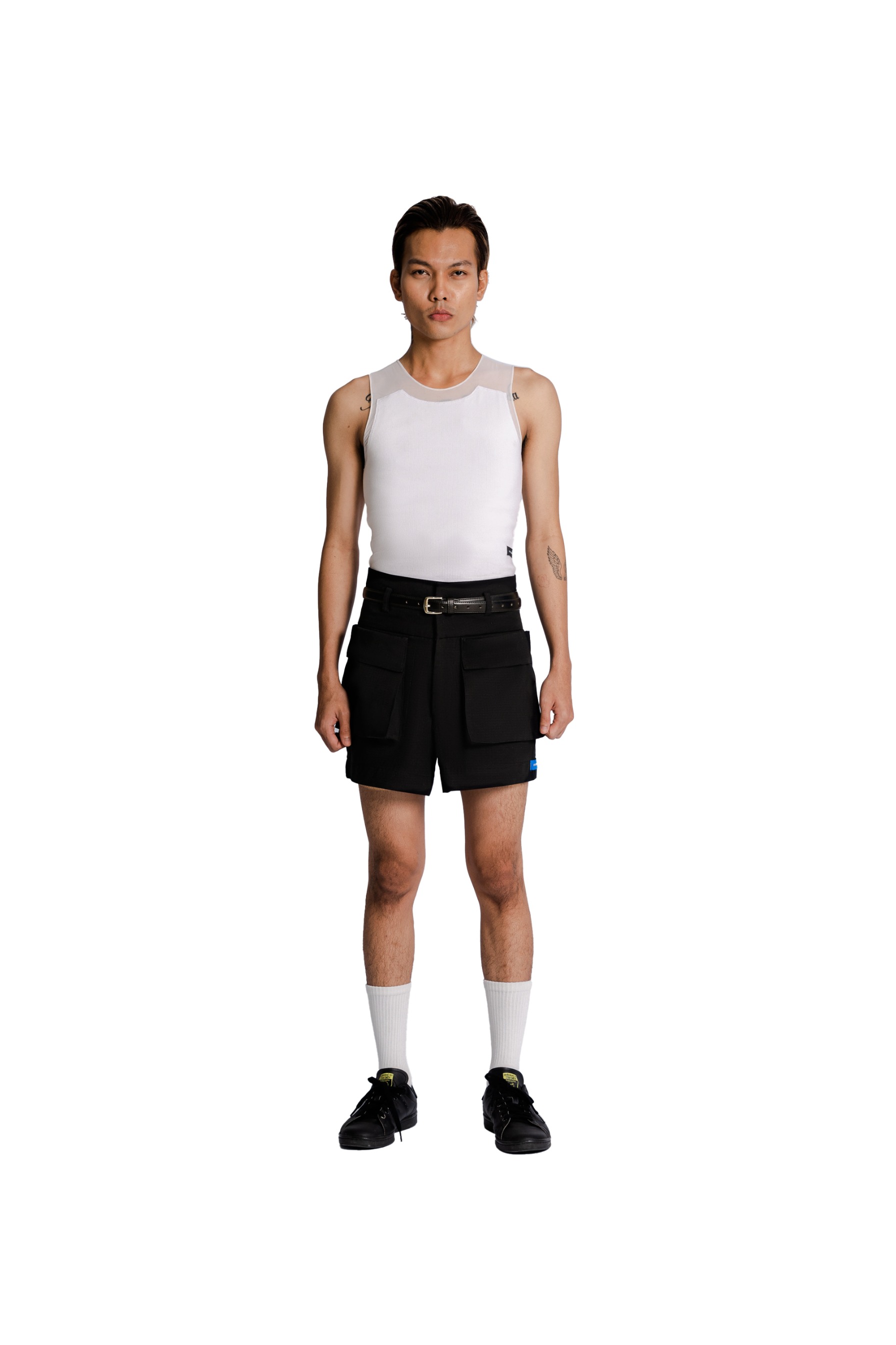 Big Band Double Pocket Shorts in Black