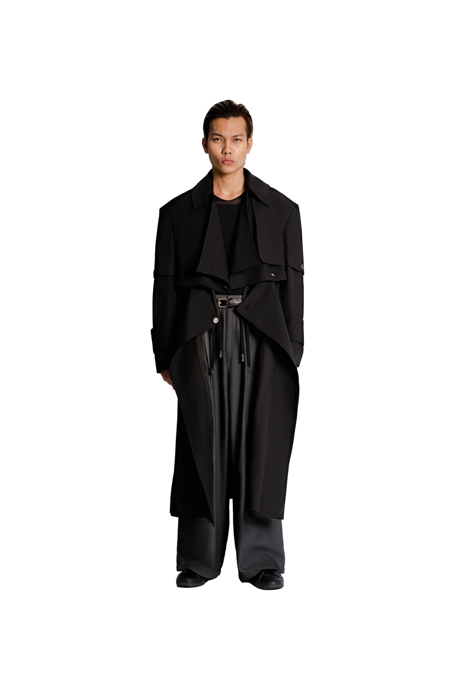 Multiways Trench Coat in Black