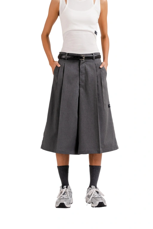 Image of Bermuda Pants in Light Grey