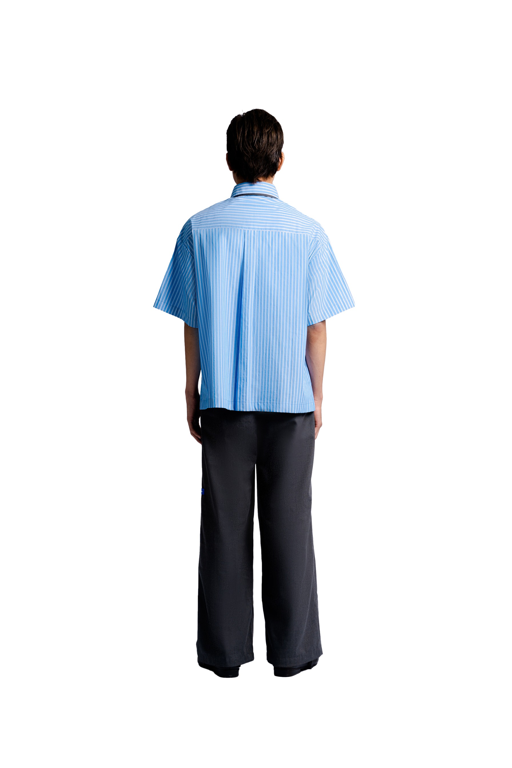 Double Pocket Shirt in New Blue Stripes