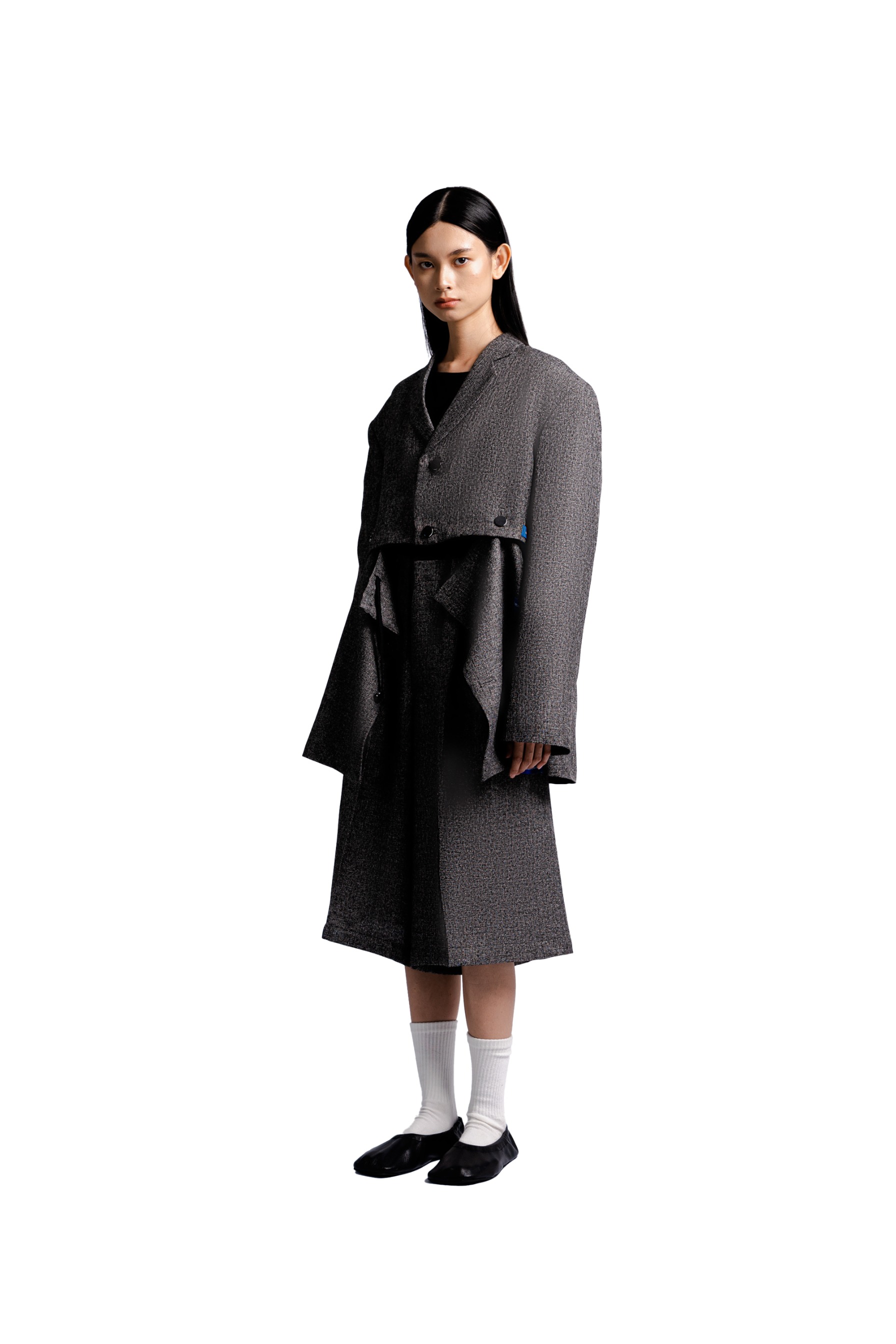 Multiways Blazer in Grey Tweed