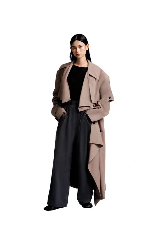 Image of Multiways Trench Coat in Beige