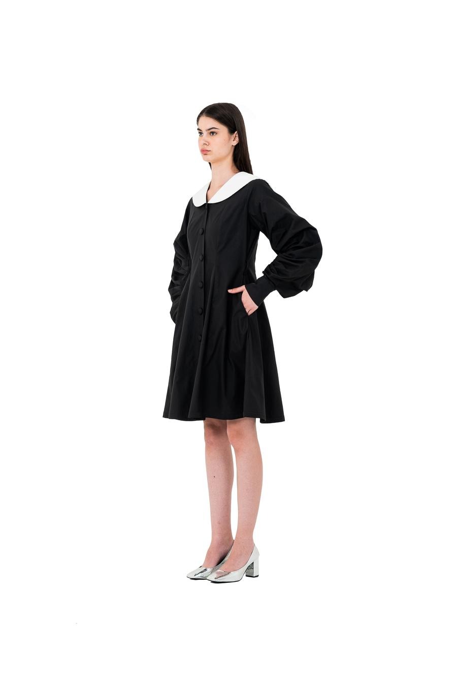 STUDIOMORAL x Starry Contrast-Collar Dress