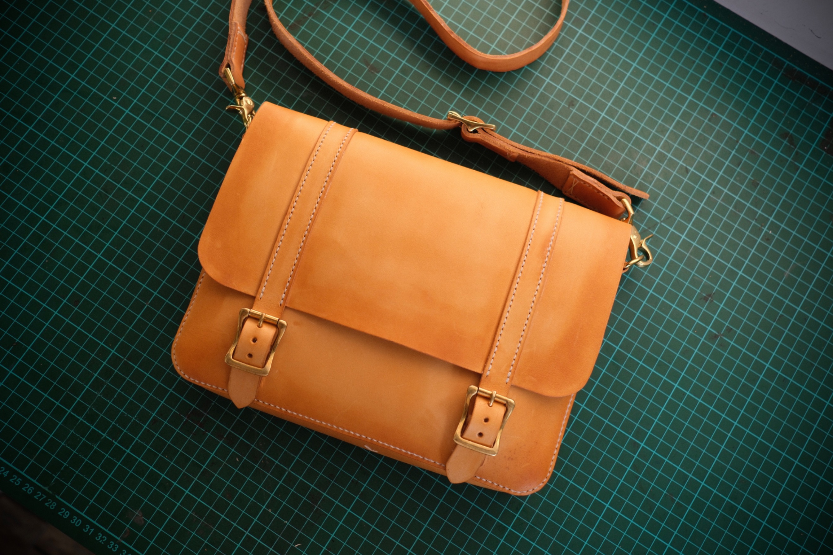 Leather Messenger Bag / man bag