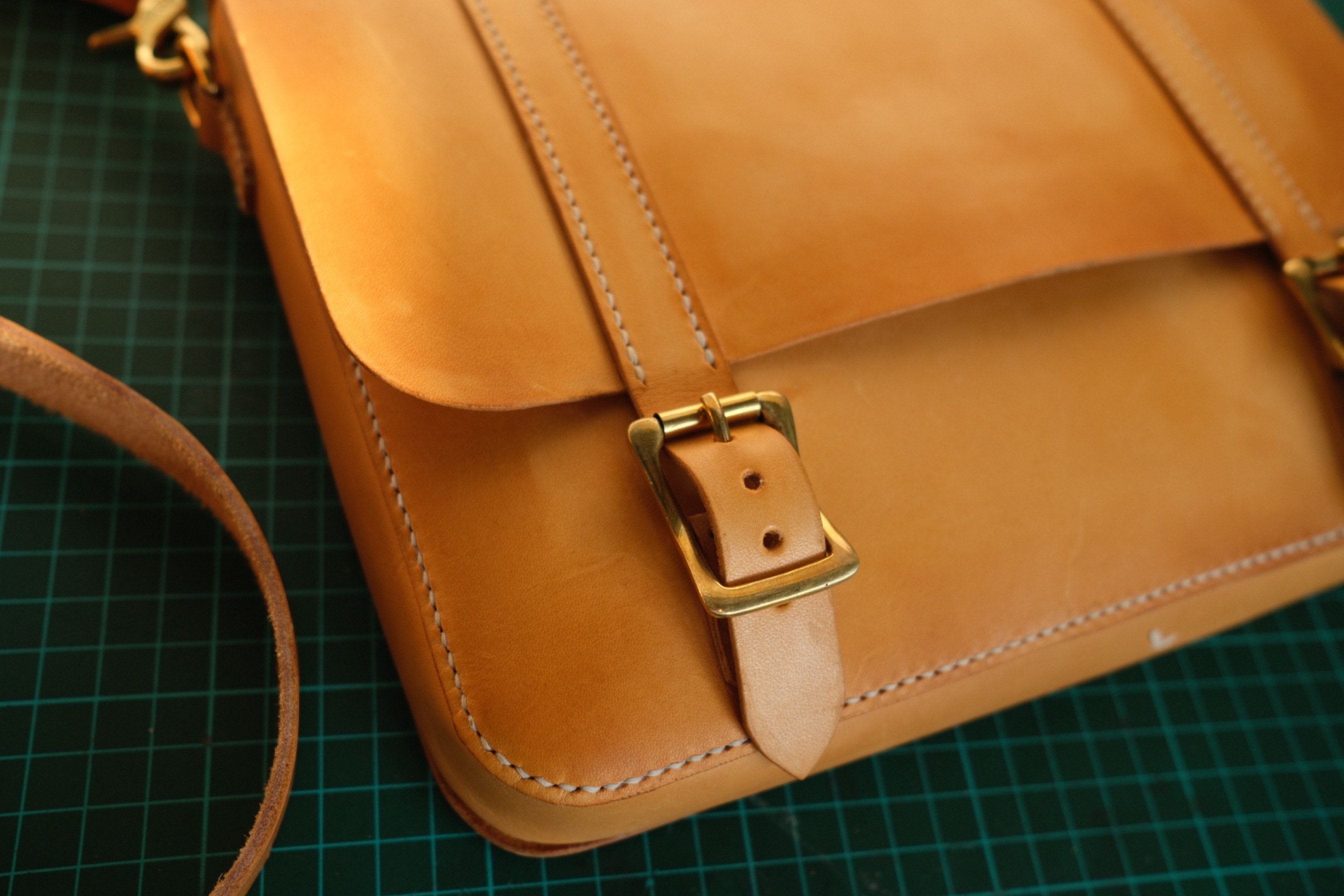 Leather Messenger Bag / man bag