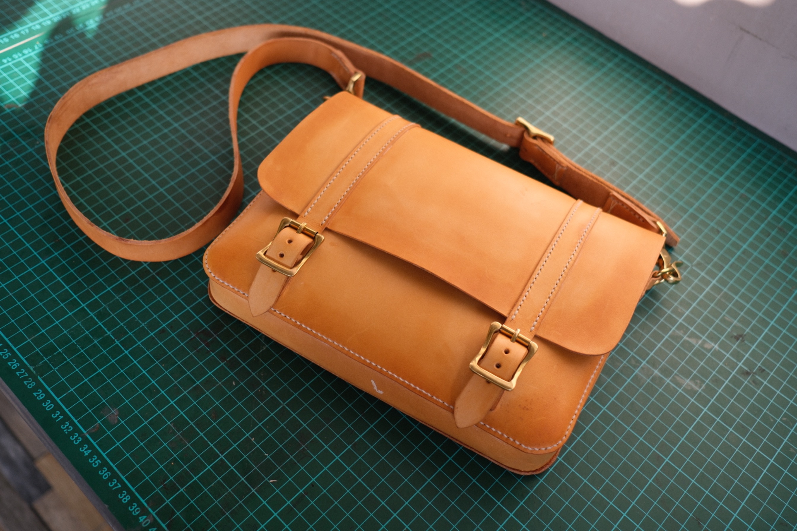 Leather Messenger Bag / man bag