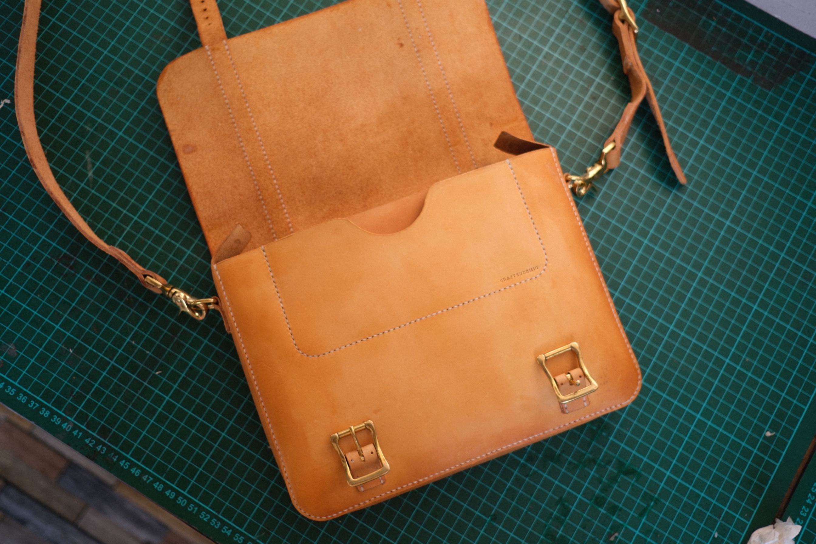 Leather Messenger Bag / man bag