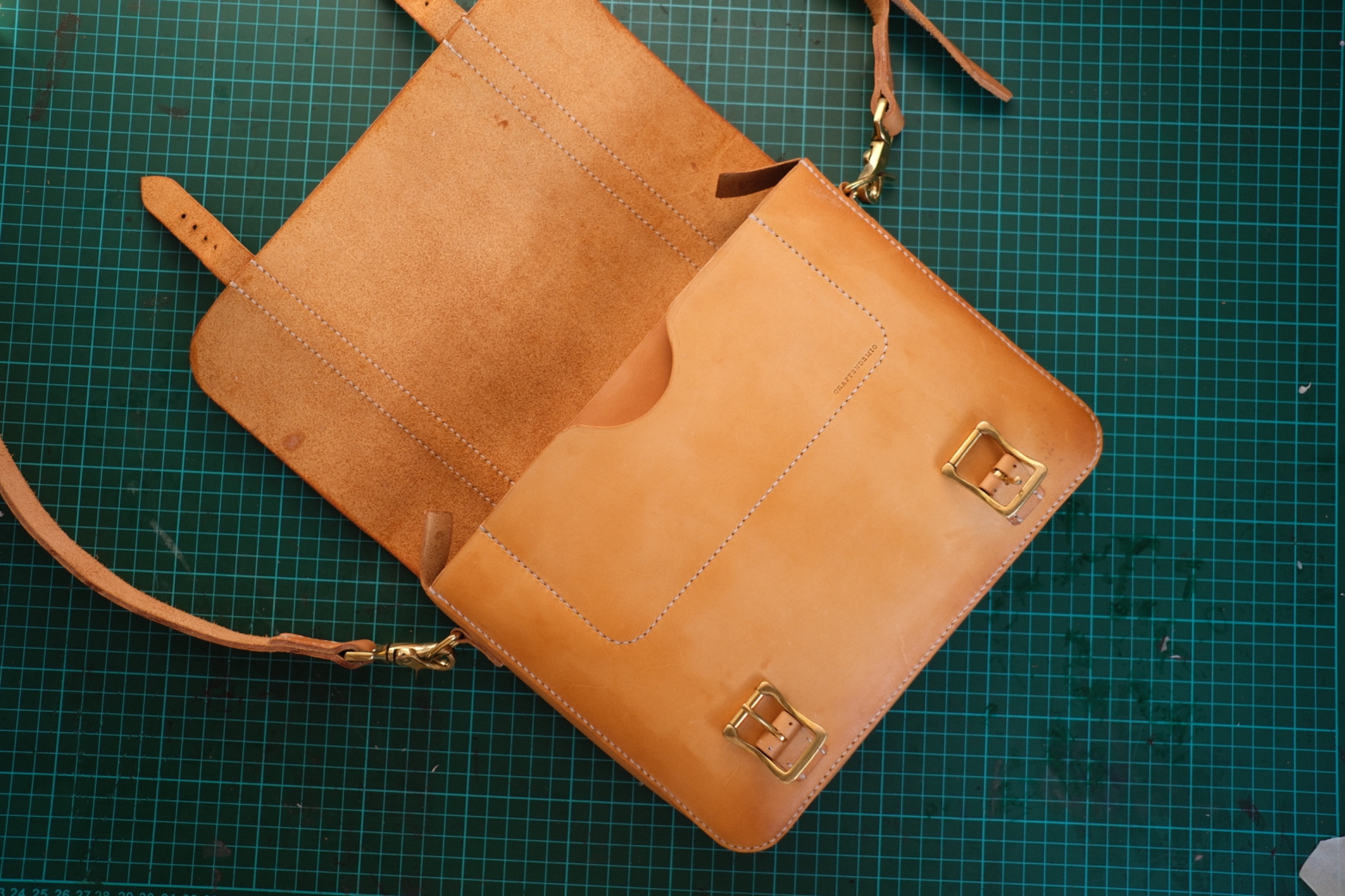 Leather Messenger Bag / man bag