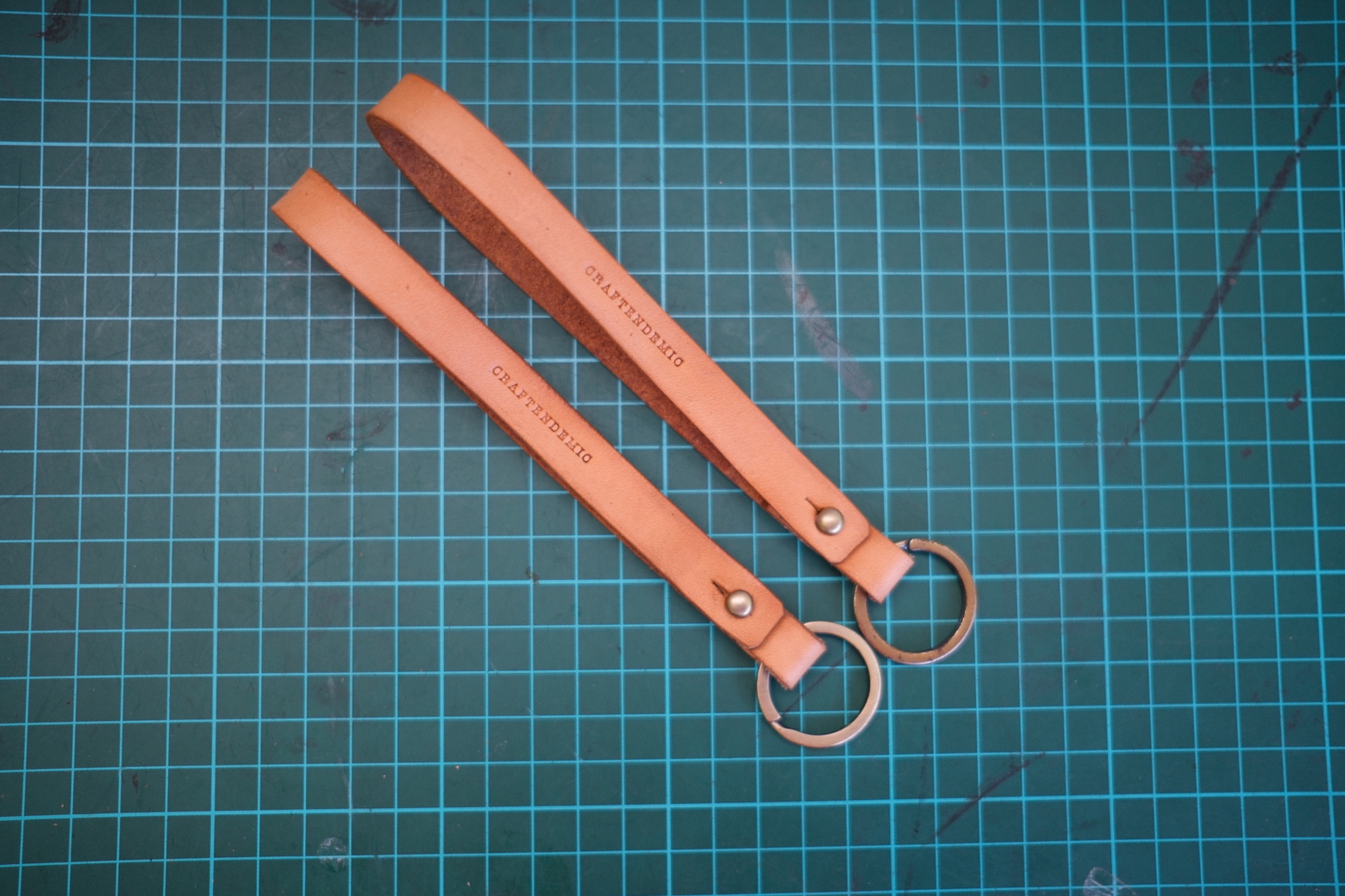 Leather Lanyard Keychain / key holder