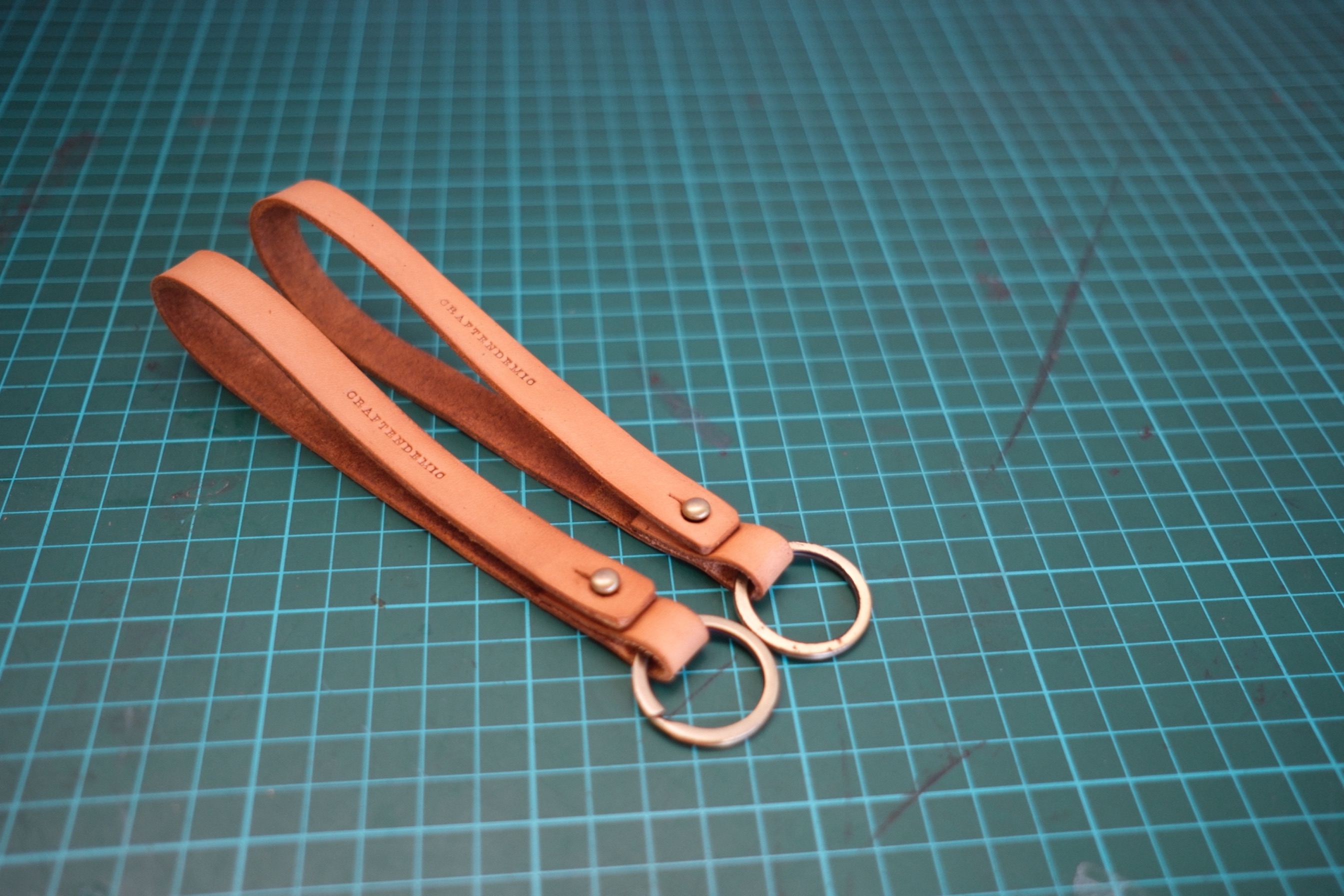 Leather Lanyard Keychain / key holder