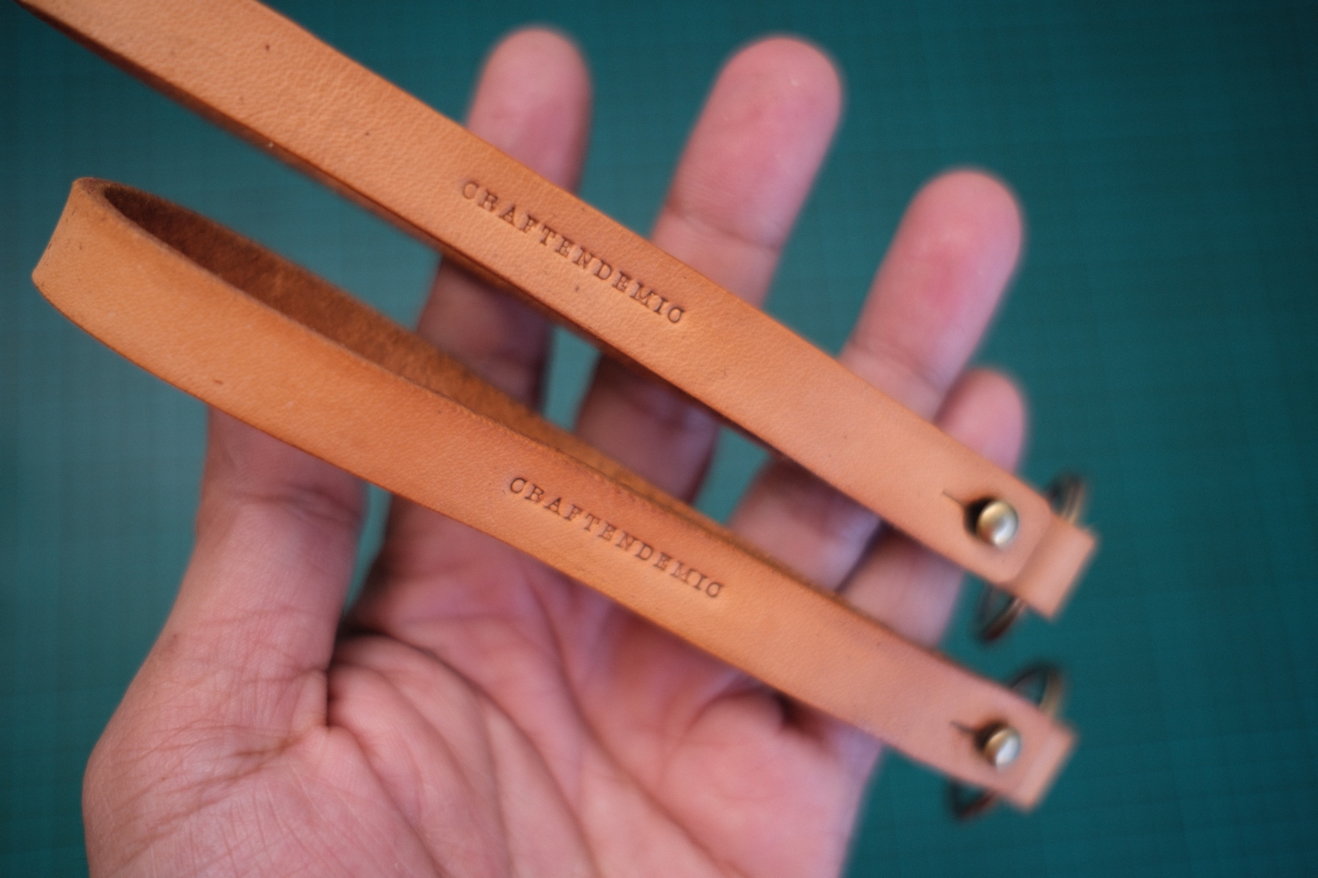 Leather Lanyard Keychain / key holder