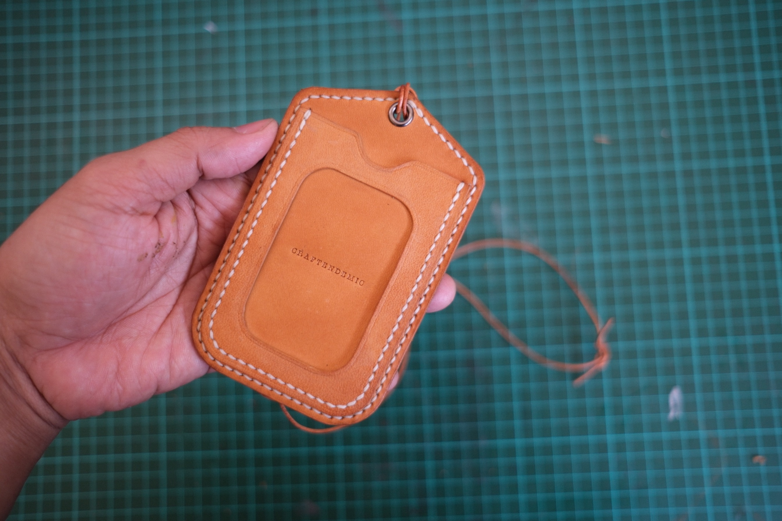 Leather ID Card Holders ID Lanyard