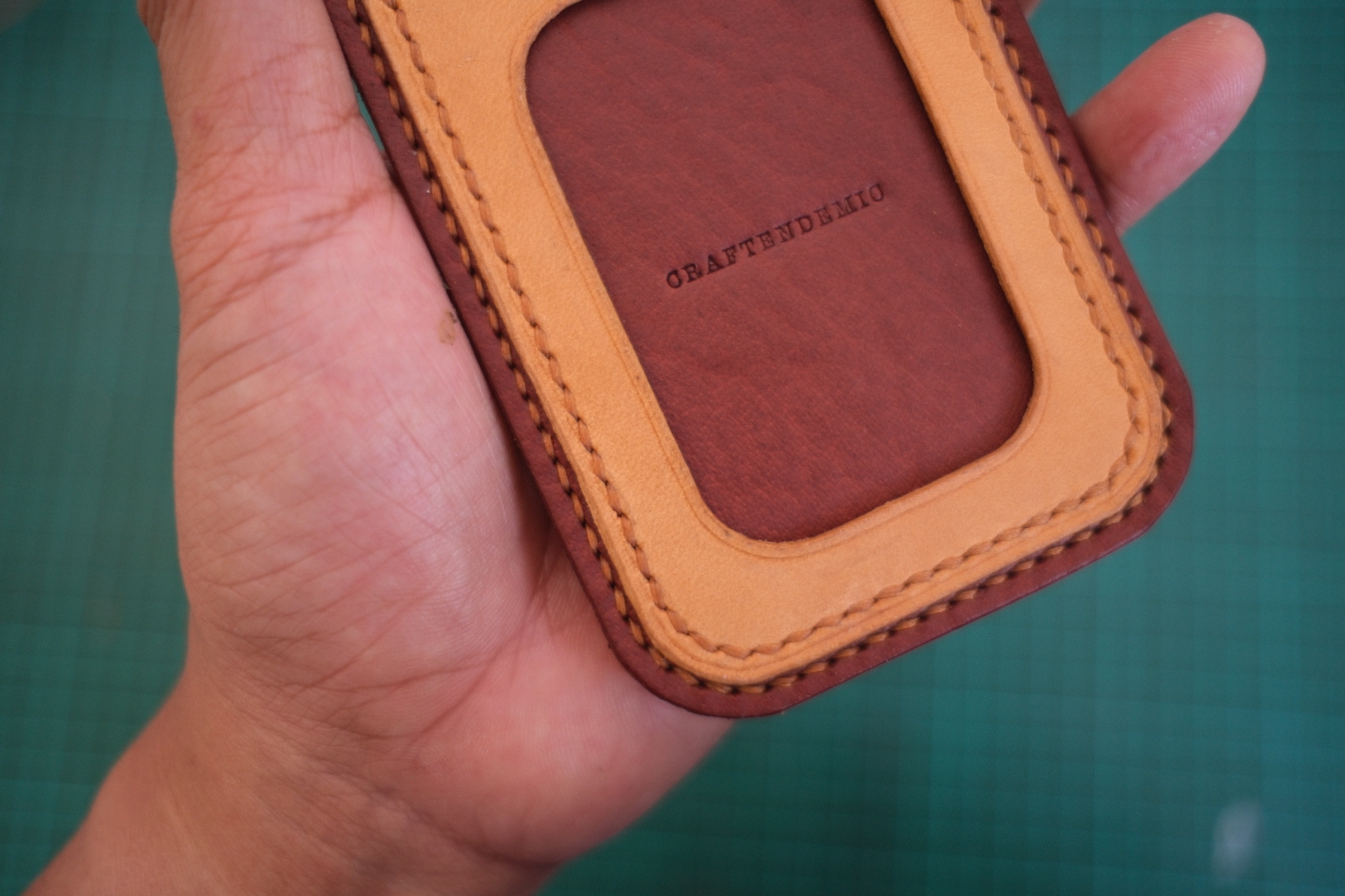 Leather ID Card Holders ID Lanyard